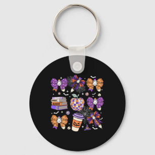 Porte-clés Coquette Bow Ghost Cute Halloween Enseignantes Fem
