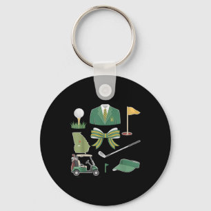 Porte-clés Coquette Bow Masters Tournoi de golf Graphisme pou