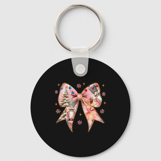 Porte-clés Coquette Bow Nutcracker Christmas Xmas Family Paja (Recto)