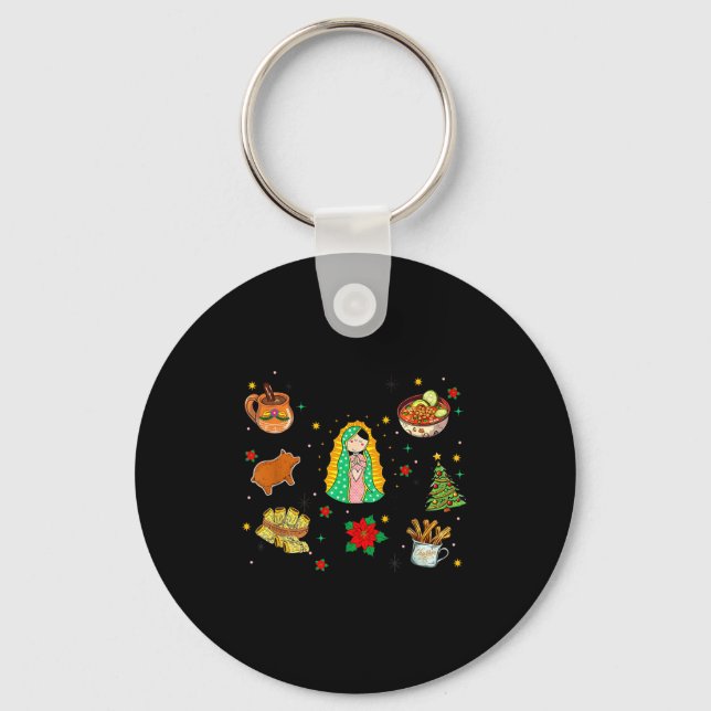 Porte-clés Coquette Tis The Season Mexican Christmas Spanish  (Recto)