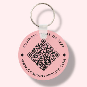 Porte-clés Corail   Porte - clé de code QR personnalisé profe