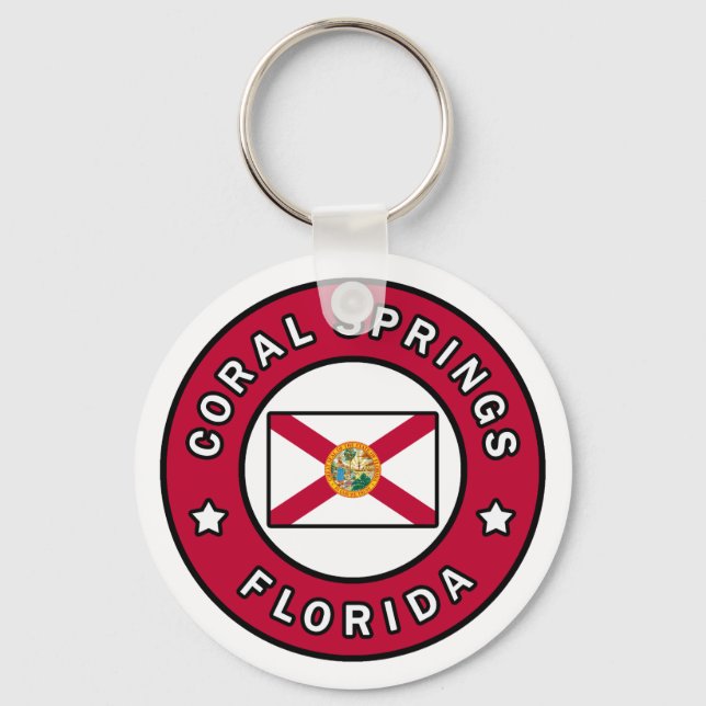 Porte-clés Coral Springs Floride (Recto)