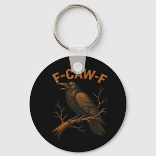 Porte-clés Corbeau drôle amateur de corbeau humour oiseau Cla