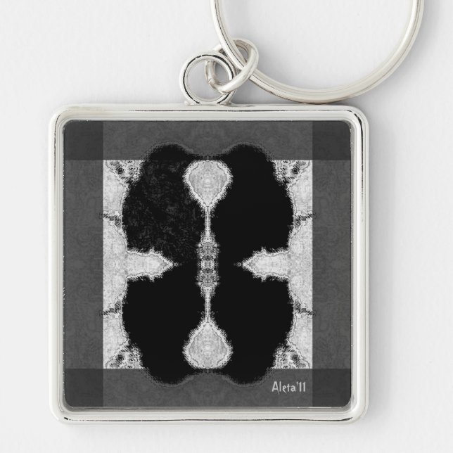 Porte-clés Corbeau encé (Devant)