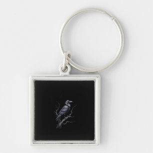 Porte-clés Corbeau F-Caw-F Oiseau Drôle qui Dit Humour Mème