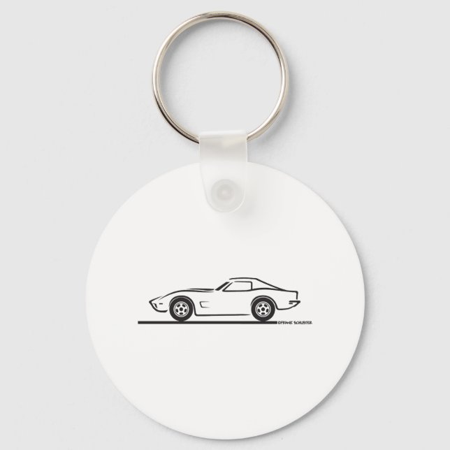 Porte-clés Corvette 1973 (Recto)
