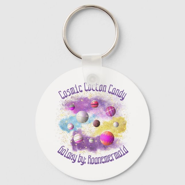 Porte-clés Cosmic Cotton Bonbon Galaxy (Recto)