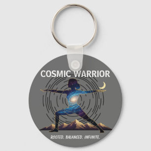 Porte-clés Cosmic Yoga Warrior   Galaxie Body Pose
