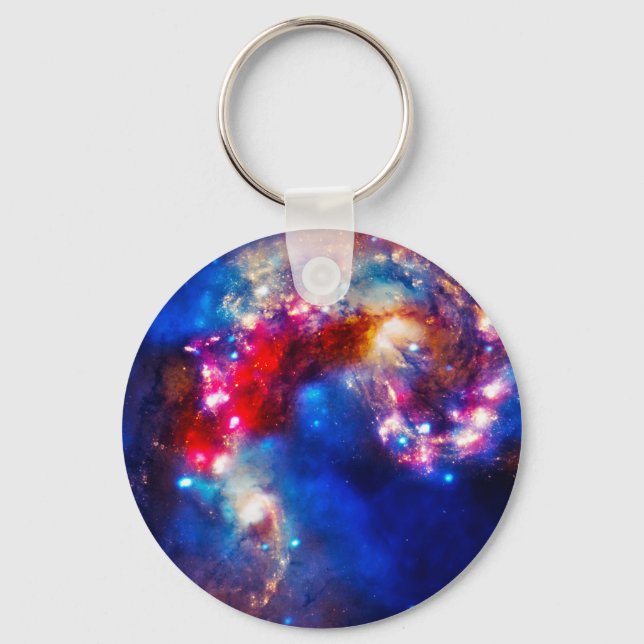Porte-clés Cosmos colorés (Recto)