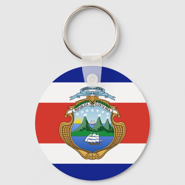 Porte-clés Costa Rica (armoiries/drapeau) (Recto)