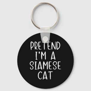 Porte-clés Costume de chat siamois Halloween Lazy Easy
