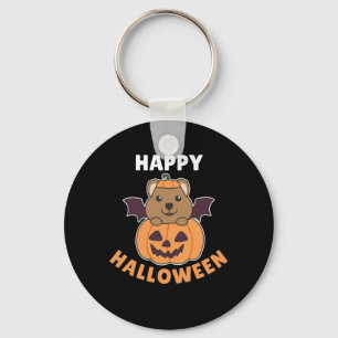 Porte-clés Costume de chaume Citrouille d'Halloween Quokka