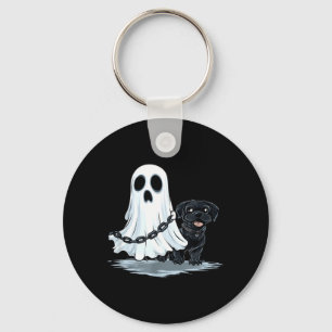 Porte-clés Costume de fantôme tenant un chiot pour Halloween