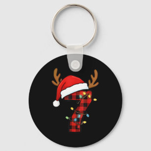 Porte-clés Costume de Noël Homme Femme Mème Correspondant Num