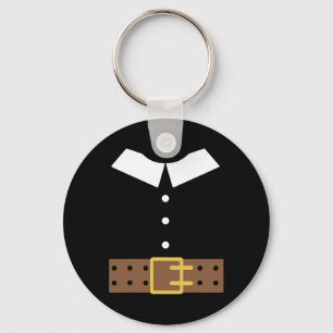 Porte-clés Costume de pèlerin Halloween drôle Thanksgiving Bo