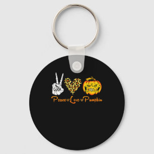 Porte-clés Costume d'Halloween Citrouille de la Paix Léopard