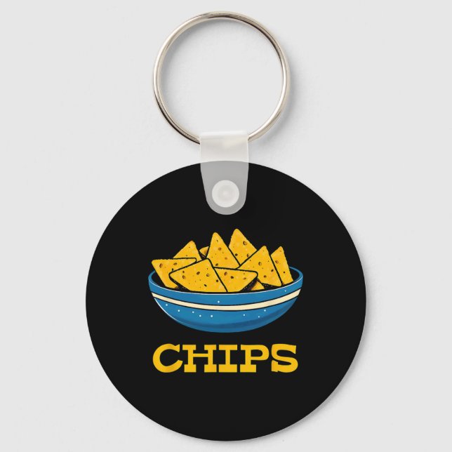 Porte-clés Costume D'Halloween Et De Chips Et De Salsa Corres (Recto)
