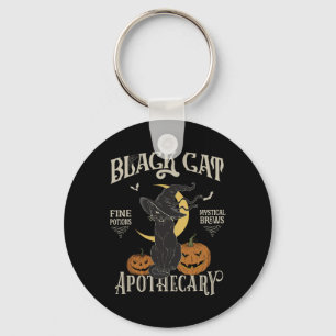 Porte-clés Costume d'Halloween rétrograde Chat noir Salem Apo