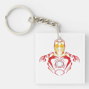 Porte-clés Costume d'Ironman Vector - Noyau d'Arc Lumineux