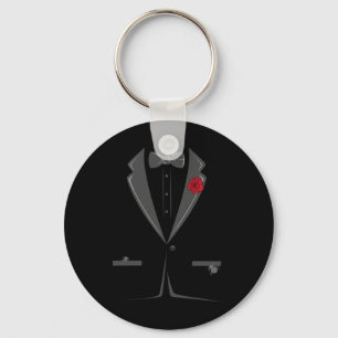 Porte-clés Costume Et Cravate Tuxedo Bowtie Costume Halloween