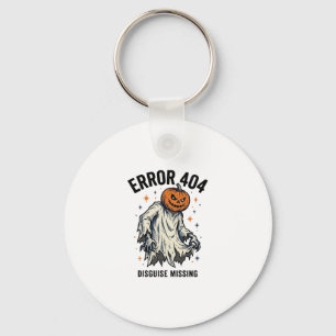 Porte-clés Costume Halloween 404 Citrouille Fantôme Erreur De