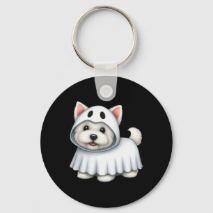 Porte-clés Costume Halloween Chien Westin Ghost West Terrier