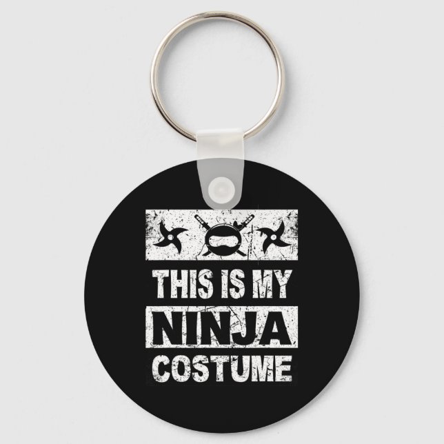 Porte-clés Costume Retro Ninja Halloween Pour Enfants Hommes (Recto)