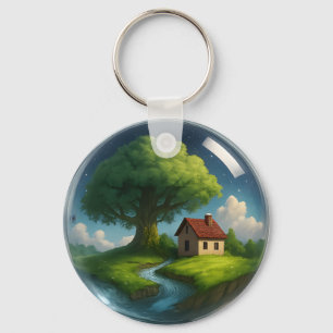 Porte-clés Cosy Cottage Nature Porte - clé - Arbre & Rivière