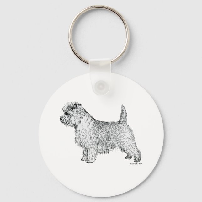 Porte-clés Côté Cairn Terrier (Recto)