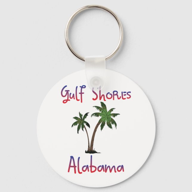 Porte-clés Côte du Golfe Alabama (Recto)