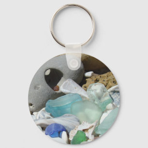 Porte-clés Côte faite sur commande de plage de porte - clé