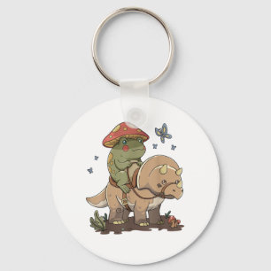 Porte-clés Cottagecore Grenouille Esthétique Champignon Mign