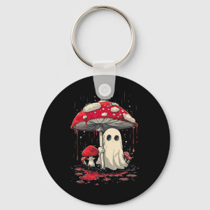 Porte-clés Cottagecore Halloween Chemise Fantôme Champignons