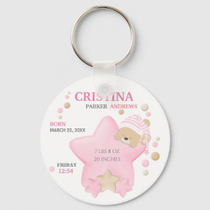 Porte-clés Couchage mignon Ours en peluche Bébé Fille Naiss