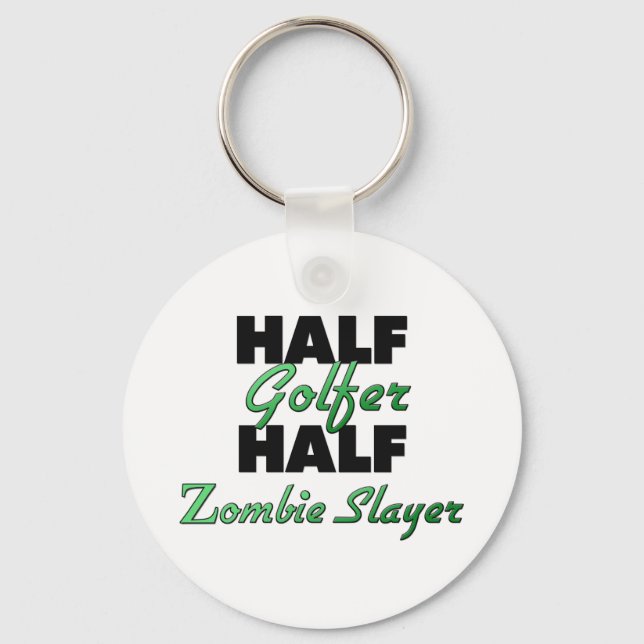 Porte-clés Couche demi-golf demi-zombie (Recto)
