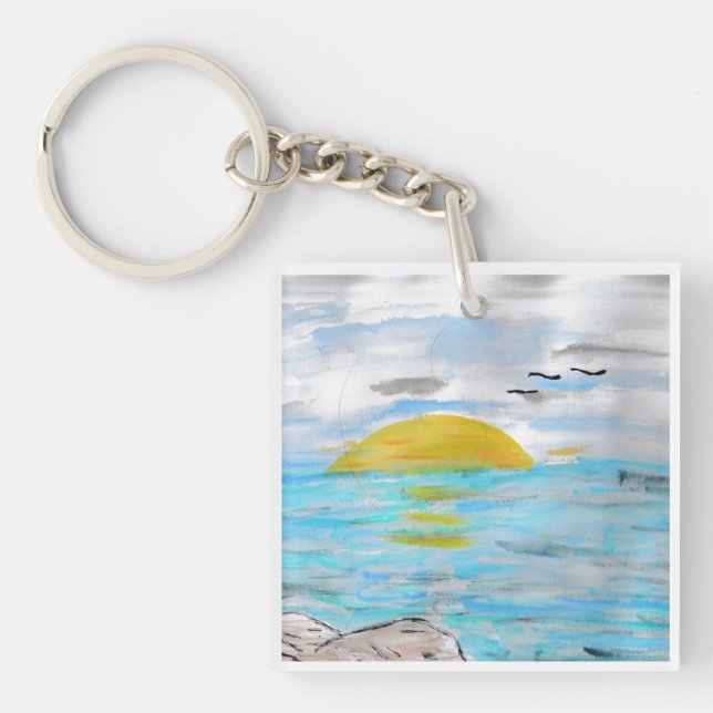 Porte-clés Coucher de soleil (Devant)