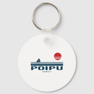 Porte-clés Coucher de soleil à Poipu Hawaii Voilier Lever du
