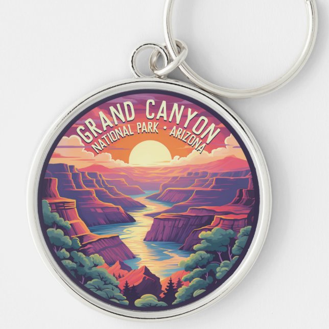 Porte-clés Coucher de soleil au Grand Canyon National Park Ar (Devant)
