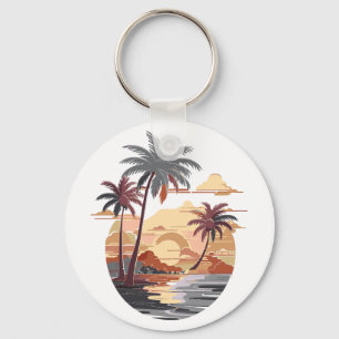 Porte-clés Coucher de soleil hawaïen