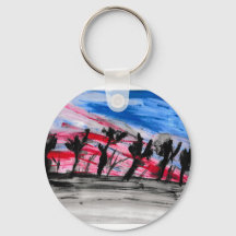 Coucher de soleil rouge