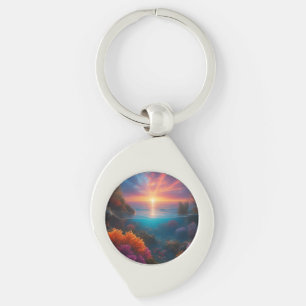 Porte-clés Coucher de soleil sous-marin Tropical 1