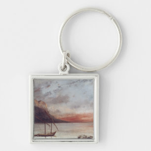 Porte-clés Coucher du soleil au-dessus de lac Leman, 1874