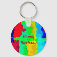 Couleur Abstrait Joyeux Anniversaire Colorful Text