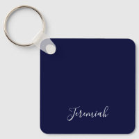 Couleur bleu marine Calligraphie moderne simple pr