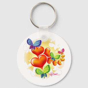 Porte-clés Couleur Douce Couleur Pleine Été Amour Amitié