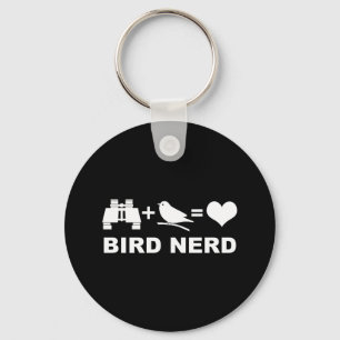 Porte-clés Couleur nerd de coutume de Birder de Birdwatcher