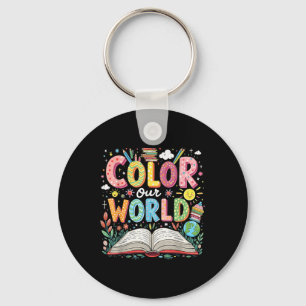 Porte-clés Couleur Notre Programme Mondial de Lecture du Livr