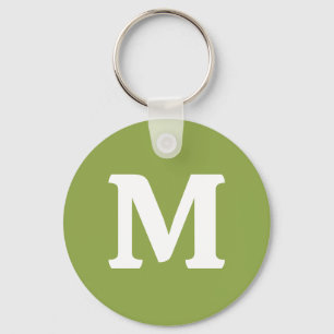 Porte-clés Couleur solide verte à citron vert moyen