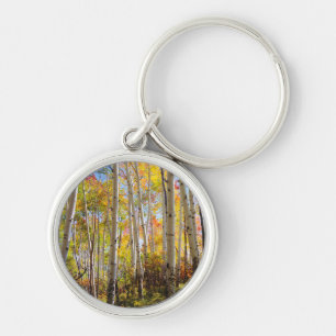 Porte-clés Couleurs d'automne des arbres d'Aspen 5