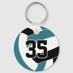 Porte-clés Couleurs turquoises de l'équipe de volley-ball noi